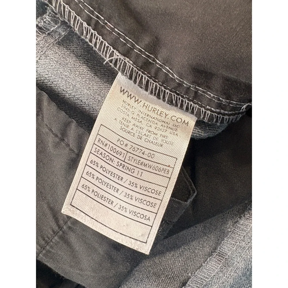 Hurley Mens Gray Heather Chino Shorts Size 36 Buckle Exclusive